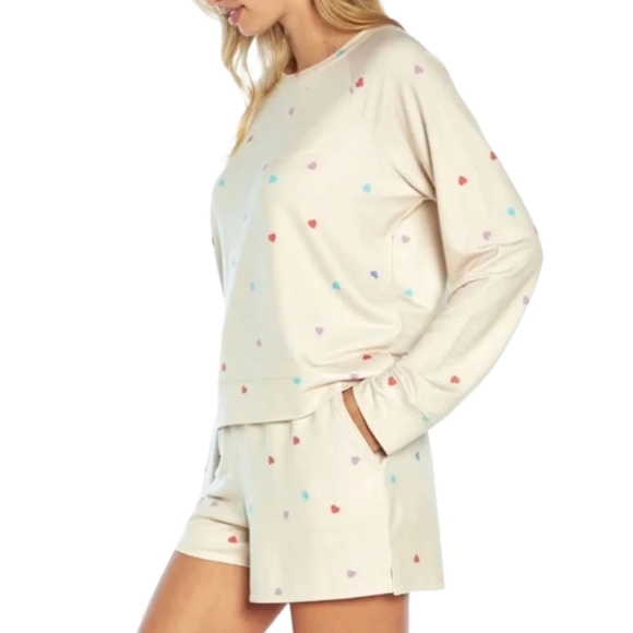 WildFox Oatmeal Hearts Loungewear Set - Picture 5 of 7